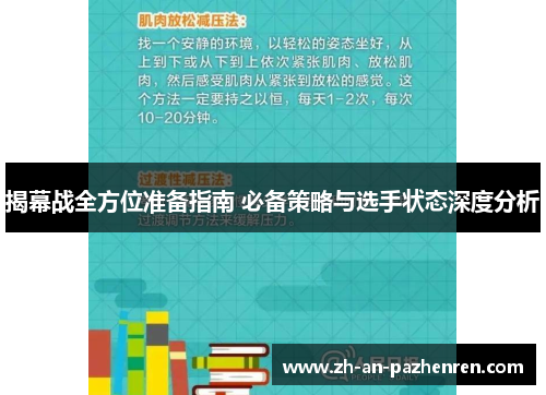 揭幕战全方位准备指南 必备策略与选手状态深度分析